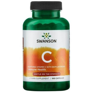 SWANSON Witamina C 500 Buforowana Bioflawonoidy 100 kaps.