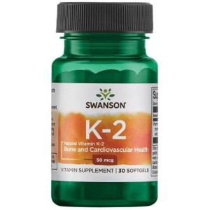 SWANSON Witamina K2 Naturalna 50 mcg 30 kaps.