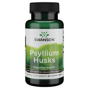 SWANSON Organic Psyllium Husk 625 mg 60 kaps.