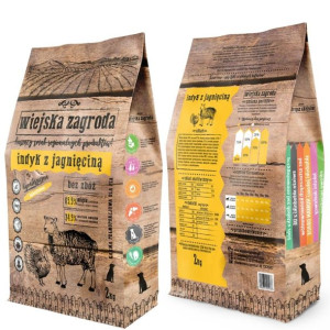 WIEJSKA ZAGRODA indyk z jagnięciną sucha karma dla psa 2kg