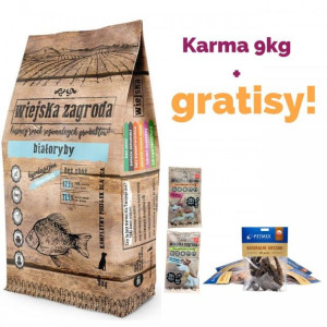 WIEJSKA ZAGRODA Białoryby karma sucha dla psa 9kg