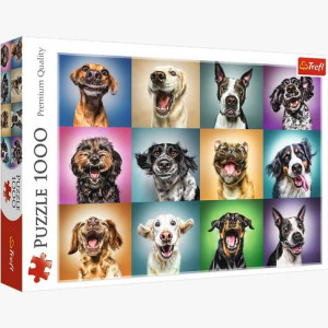 PUZZLE 1000 Zabawne psie portrety 10462 Trefl