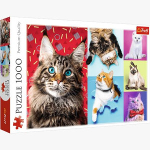PUZZLE 1000 Wesołe koty 10591 Trefl