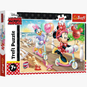 PUZZLE 200 Minnie na plaży Disney 13262 Trefl