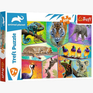 PUZZLE 200 W egzotycznym świecie 13280 Trefl