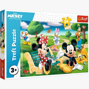 PUZZLE MAXI 24 Myszka Miki w gronie przyjaciół 14344 Trefl
