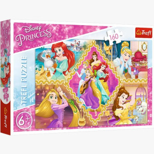 PUZZLE 160 Przygody Księżniczek Princess 15358 Trefl