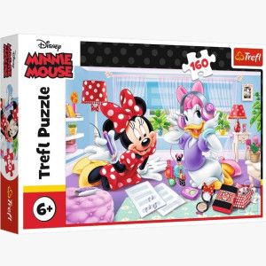 PUZZLE 160 Dzień z przyjaciółką Disney Minnie 15373 Trefl