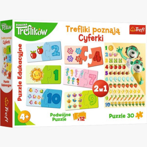 PUZZLE 30 EDUKACYJNE Trefliki poznają cyferki 15554 Trefl