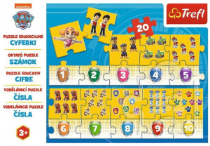 PUZZLE 20 EDUKACYJNE Cyferki Psi Patrol 55785 Trefl