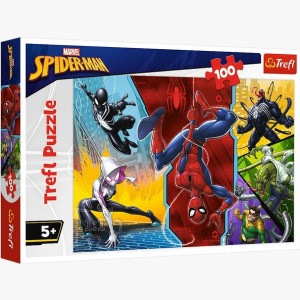 PUZZLE 100 Do góry nogami Marvel Spiderman 16347 Trefl