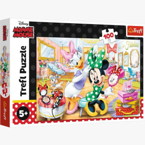 PUZZLE 100 Minnie w salonie kosmetycznym 16387 Trefl