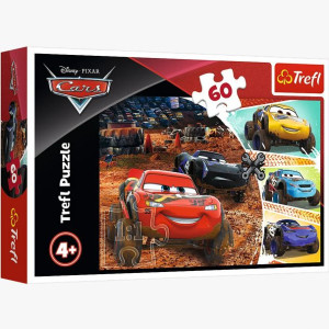 PUZZLE 60 Zygzak McQueen z przyjaciółm Auta 3 17327 Trefl