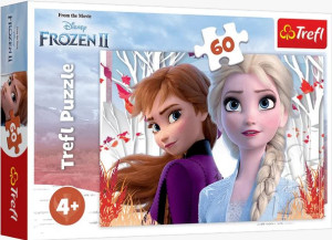 PUZZLE 60 Zaczarowany świat Anny i Elsy Frozen 17333 Trefl