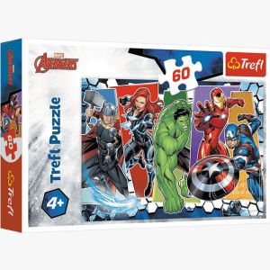 PUZZLE 60 Niezwyciężeni Avengersi Marvel 17357 Trefl