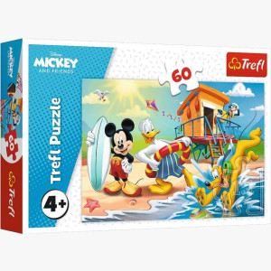 PUZZLE 60 Ciekawy dzień Mikiego i przyjaciół 17359 Trefl