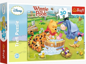 PUZZLE 30 Kąpiel Prosiaczka Disney Kubuś Puchatek 18198 Trefl