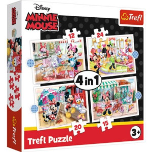 PUZZLE 4w1 Minnie z przyjaciółmi Disney 34355 Trefl