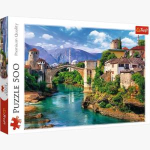 PUZZLE 500 Stary most w Mostarze, Bośnia i Hercegowina 37333 Trefl