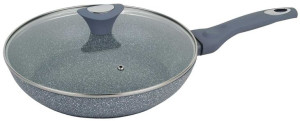 Patelnia Granitowa 28cm Klausberg Kb-7318 Pokrywa