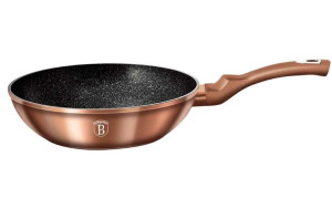 Patelnia Granitowa Wok 28cm Berlinger Haus Rose Gold Bh-1512