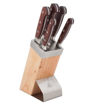 Zestaw Noży Kuchennych W Bloku Kinghoff Kh-3463