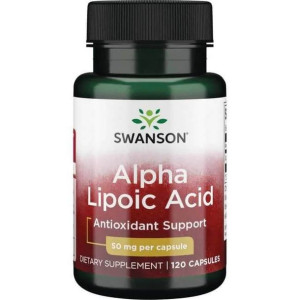 SWANSON Kwas Alfa Liponowy 50 mg 120 kaps.
