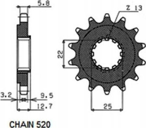 Zestaw Napędowy Kawasaki Z750 04-12