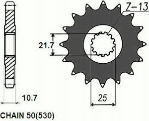 Zestaw Napędowy Yamaha Fz6 04-09