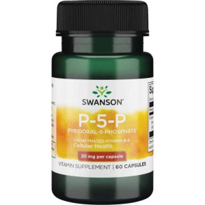 SWANSON Witamina B6 20 mg 60 kaps.
