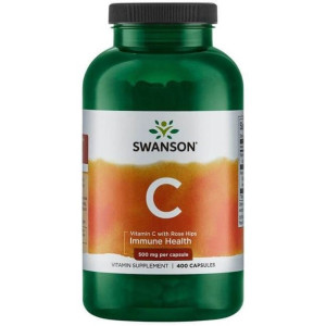 SWANSON Witamina C 500 Dzika Róża 400 kaps.