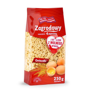 Arc-Pol Makaron Zagrodowy gwiazdki 4-jajeczny 250 g