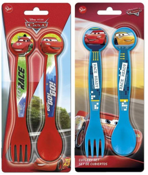 Sztućce dla dzieci Cars 2szt