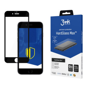 Szkło Ochronne Hartowane Do Apple Iphone 6 Plus Black - 3mk Hardglass Max