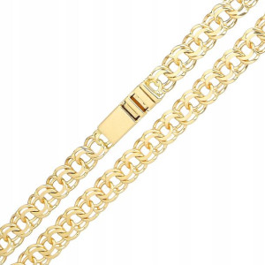 Złoty łańcuszek Bismark 55 cm pr. 585