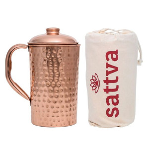 Miedziany Dzbanek - TŁUCZONY - naczynie miedziane - 1250 ml