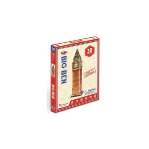 Puzzle 3D Big Ben 13 elementów tekturowe łatwe