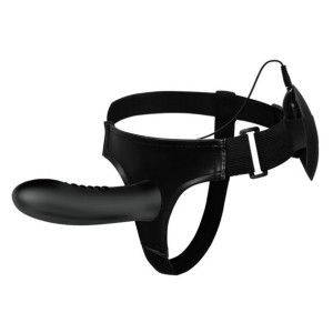Uprząż strap-on dla mężczyzn wibrator pusty 18cm