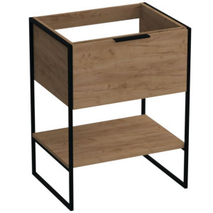 Szafka Łazienkowa 60 Cm Dąb Craft Złoty Kobe