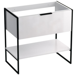 Szafka Łazienkowa 80 Cm Biały Połysk Kobe
