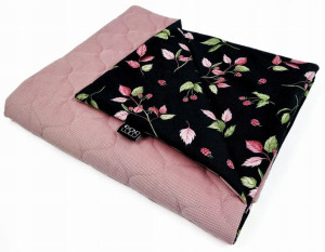 Kocyk Velvet 100X75Cm Malinki Czarne