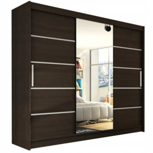 Pojemna Szafa Z Lustrem 250x215x58 - Szafa Z Lustrem 250 Cm