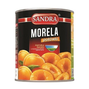 Morele Połówki W Syropie 850ml Sandra