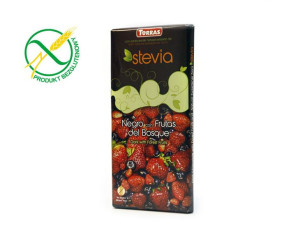 Czekolada Gorzka Ze Stewią Bez Dodatku Cukru Z Owocami Leśnymi 125g Torras