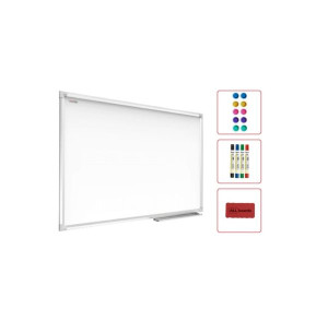 Tablica suchościeralna magnetyczna biała 90x60 +GRATISY