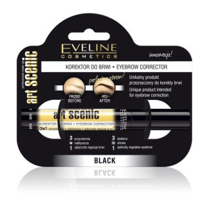 Eveline Art Scenic Korektor do brwi 3w1 czarny 10ml