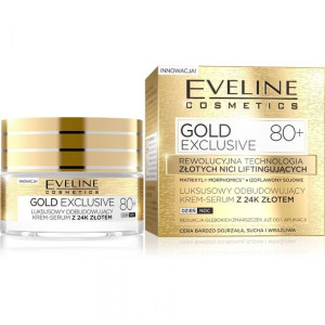 Eveline Gold Lift Expert 80+ Krem-serum odbudowujący na dzień i noc 50ml