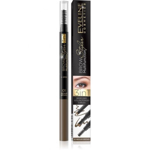 Eveline Brow Multifunction Styler Kredka do brwi 3w1 nr 01 Medium Brown 1sz