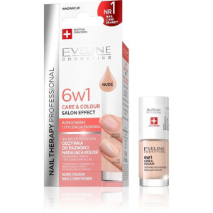 Eveline Nail Therapy Odżywka do paznokci nadająca kolor 6w1 NUDE 5ml