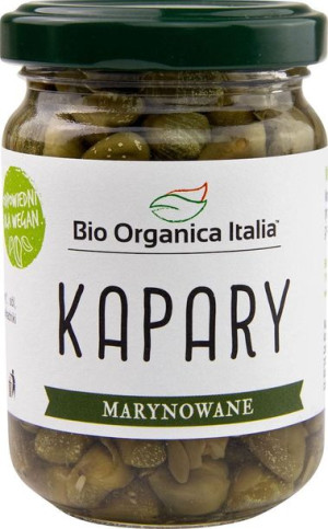 Kapary marynowane BIO 140 g (90 g) (słoik) Bio Organica Italia